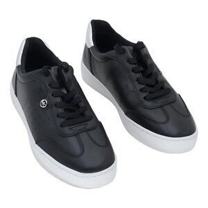 Michael Kors Womens Scotty Lace-Up Sneaker Black 6M
